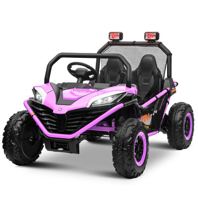 24V Kids Ride On Toy Car UTV for Kids Real 2 Seater Kulamoon Color Pink